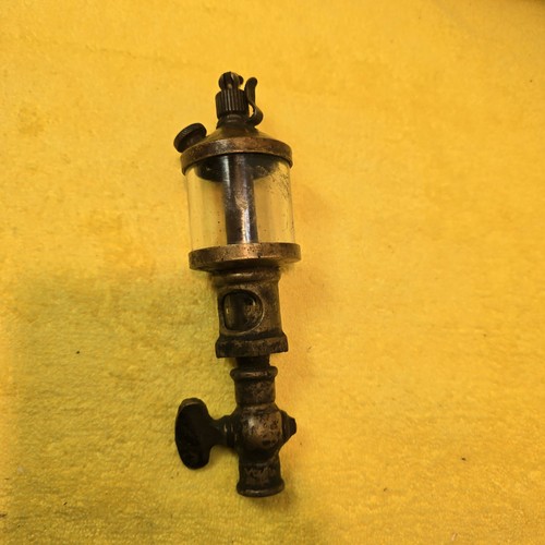 Vintage Lavigne Brass Cylinder Oiler Hit Miss Gas Engine