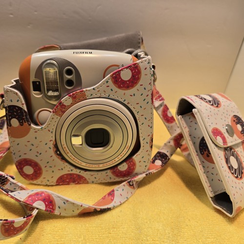 Rare Fujifilm Instant Camera Cheki instax mini 25. Orange With B - photo 3