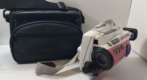 HITACHI VM-SP1E video8 Pink movie camera Rare 8mm Untested