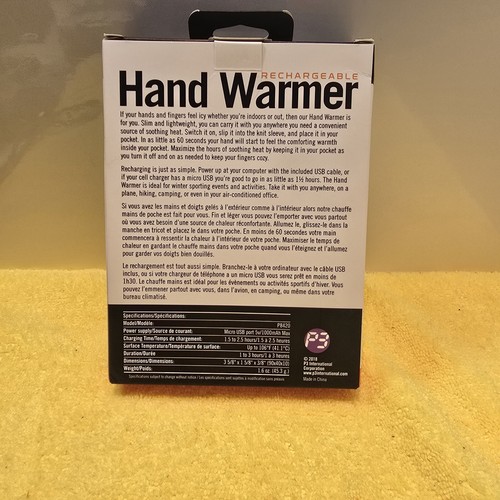 P3 International Rechargeable Hand Warmer With Sleeve - photo 2