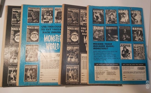 1968 EERIE Magazine #14, #15, #16, #29 Lot of 4 - photo 2