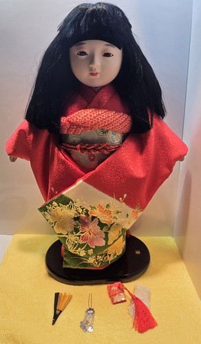 Ichimatsu NINGYO, Japanese beautiful Kimono Doll, 18 inches