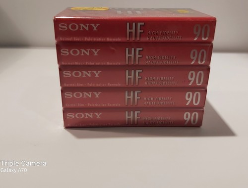 5 Pack SONY HF 90 Normal Bias Blank Cassette Tapes - photo 2