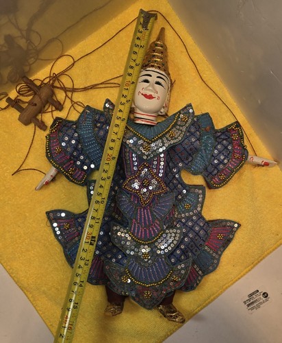 Vintage Thai Marionette String Puppet Wooden Handmade - photo 5