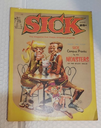 Sick Magazine Volume 3 Number 8 - August 1963 - VERY RARE