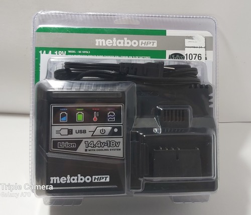 Metabo HPT UC18YSL3 Corded Li-Ion 14.4V-18V Battery Charger