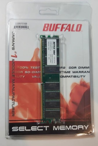 NEW BUFFALO Select PC-3200 U (400MHz) - DDR SD RAM - 512MB