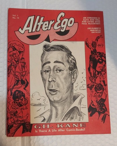 ALTER EGO VOL. 1 #10 fanzine magazine GIL KANE - JIM STERANKO