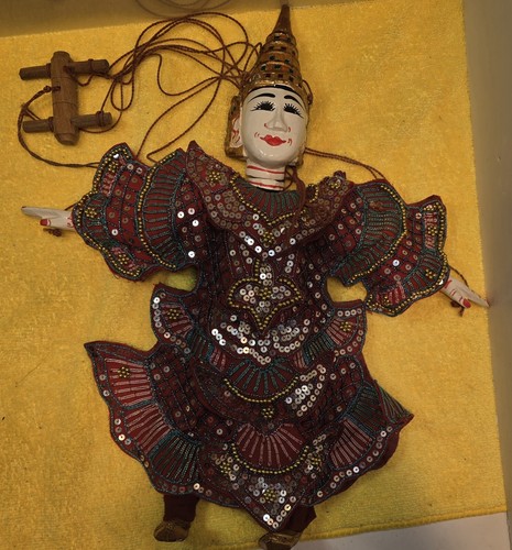 Vintage Thai Marionette String Puppet Wooden Asian Handmade - photo 3