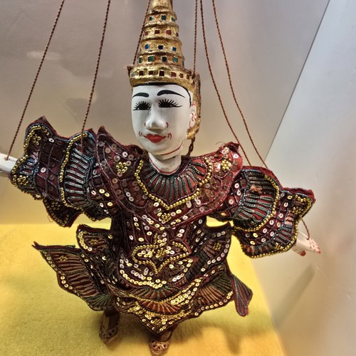 Vintage Thai Marionette String Puppet Wooden Asian Handmade - photo 4