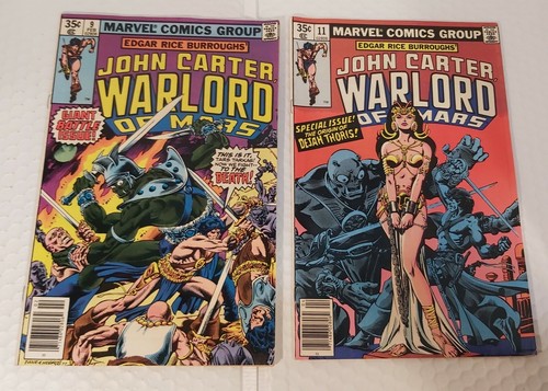 2 MARVEL COMICS John Carter War of Mars #9 and #11