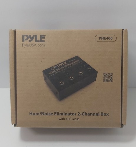 Pyle Hum/Noise Eliminator 2-Channel Box with XLR Jacks -PHE400