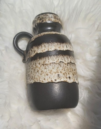 Vintage Carstens MCM West Germany 8" Fat Lava Vase 213-20