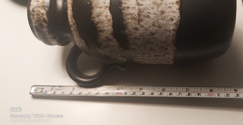 Vintage Carstens MCM West Germany 8" Fat Lava Vase 213-20 - photo 5