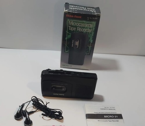 Radio Shack Microcassette Tape Recorder Micro-31 in Box