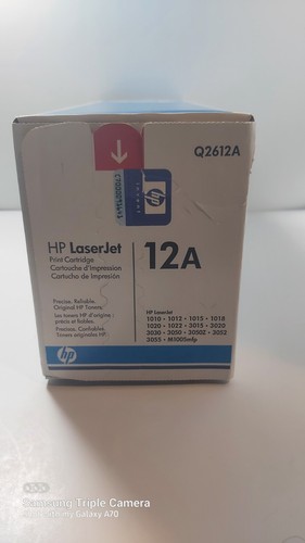 Genuine HP LaserJet 12A Black Toner Cartridge Q2612A New/Sealed - photo 3