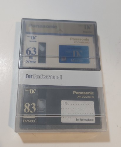 NEW Panasonic Mini DV AY-DVM83PQ & AY-DVM63 Cassette Sealed