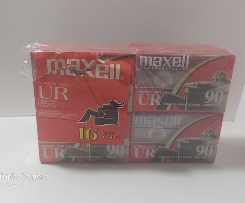 16 Pack New Sealed Maxell Normal Bias UR 90 Minute Blank Cassett - photo 3