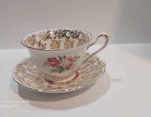 Royal Albert Pink Cabbage Roses Bone China Tea Cup & Saucer - photo 2