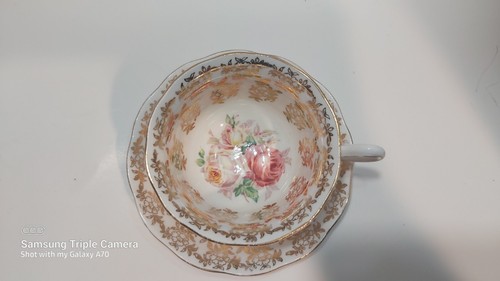 Royal Albert Pink Cabbage Roses Bone China Tea Cup & Saucer - photo 3