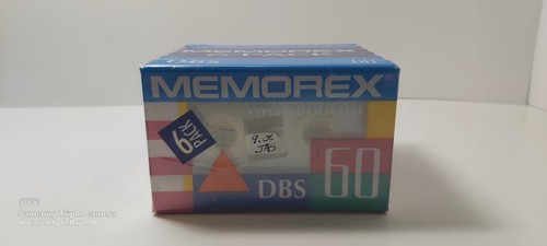 6 Pack MEMOREX DBS 60 Normal Bias New Blank Cassette Tapes