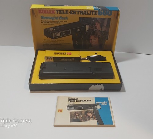 VTG Kodak Tele-Ektralite 600 Camera Outfit 1980 In Box