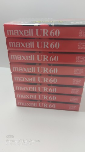 8 Pack Maxwell Audio Cassette Normal Bias UR 60 Minutes Factory - photo 2