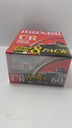 8 Pack Maxwell Audio Cassette Normal Bias UR 60 Minutes Factory - photo 3