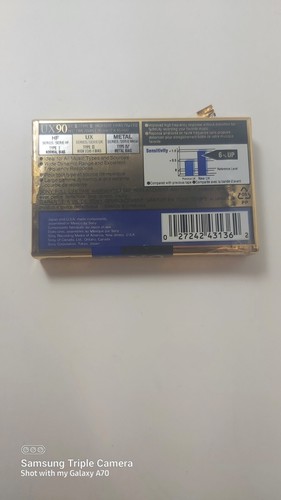 Sony UX 90 Minute Type II Blank Cassette High Bias Tape Sealed - photo 2