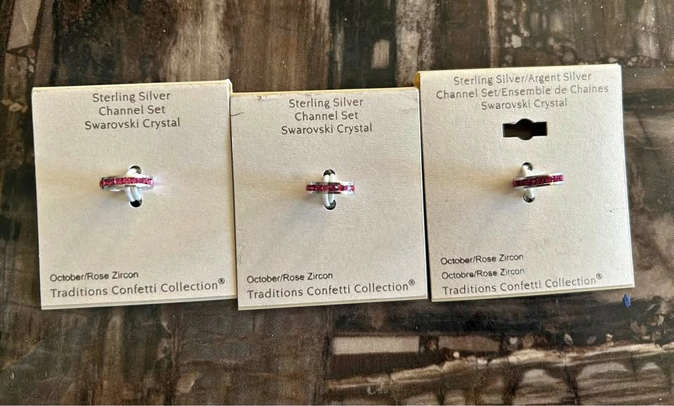 Traditions Confetti Collection Sterling Silver Swarovski Charms