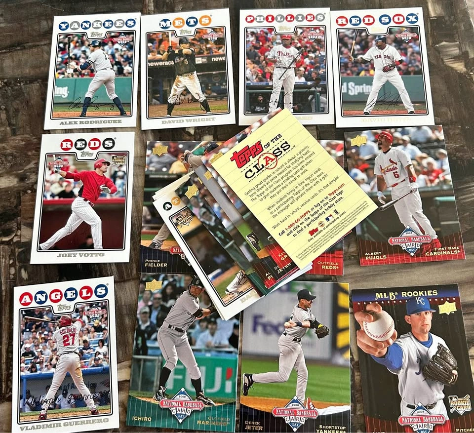 2008 Topps and Upper Deck National Baseball Card Day Lot