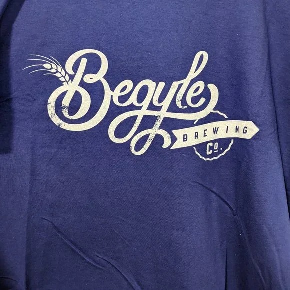 Begyle Brewing T-Shirt 2XL Blue American Apparel - photo 2