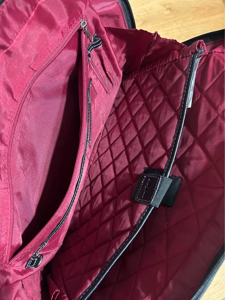 Black Quilted Laptop Tote Bag - photo 4