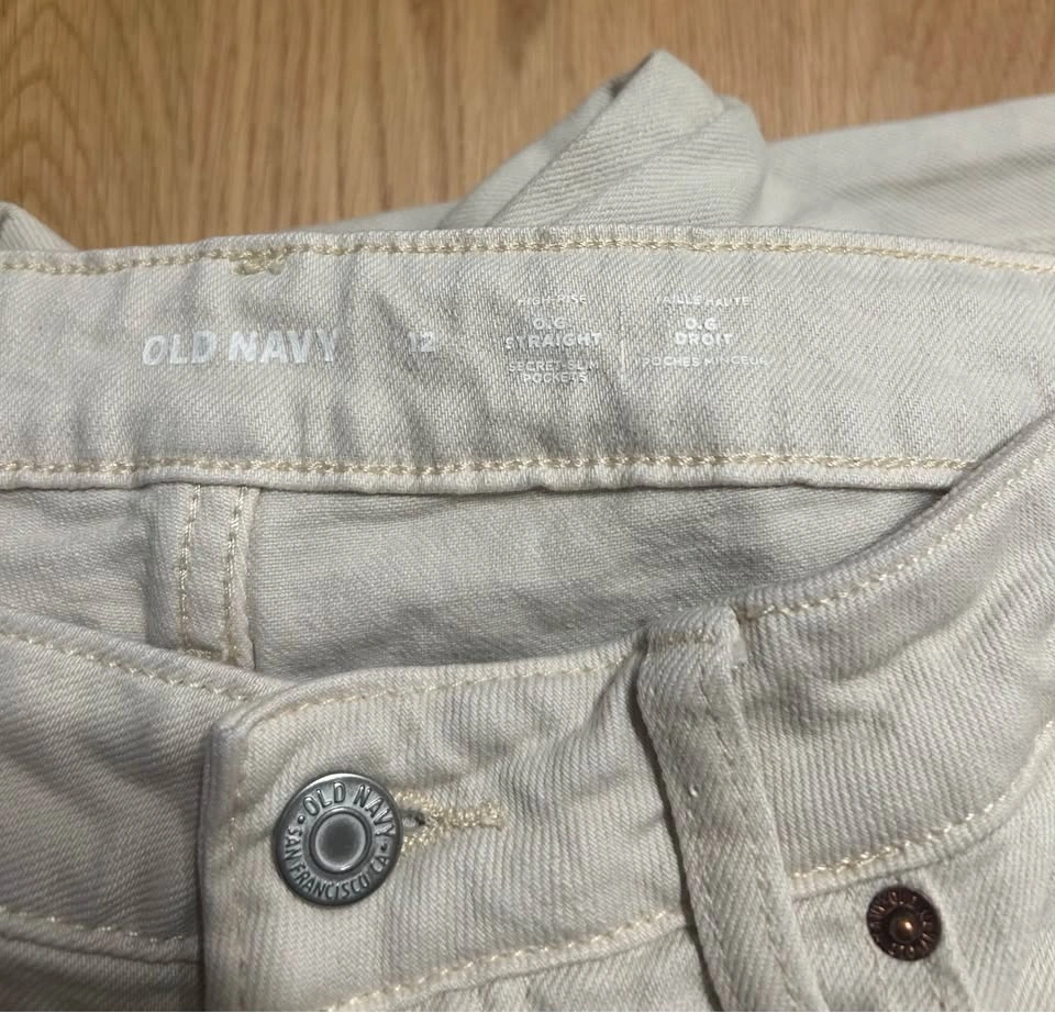 Old Navy High-Rise O.G. Straight Jeans Size 12 - photo 2