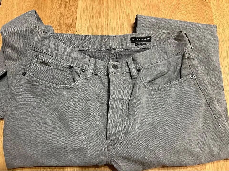 Ralph Lauren Straight Grey Jeans Size 34/32
