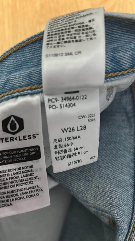Levi's Premium Wedgie Straight Jeans Size 26 - photo 5