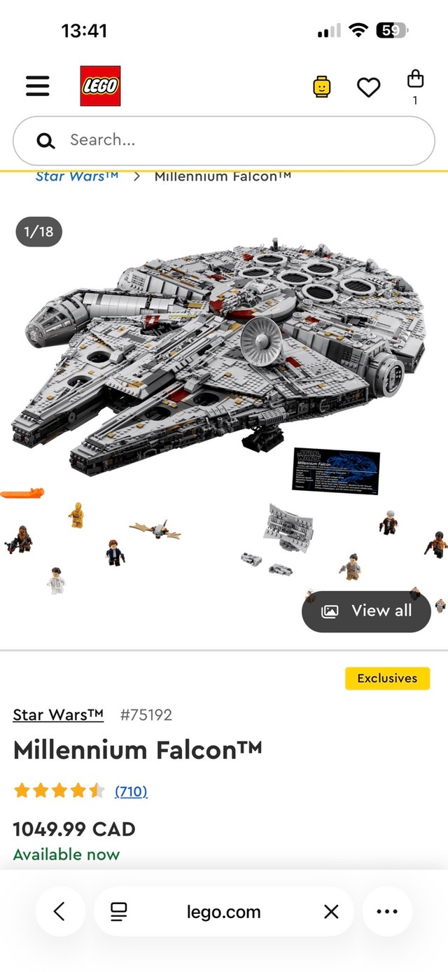 Lego millennium falcon