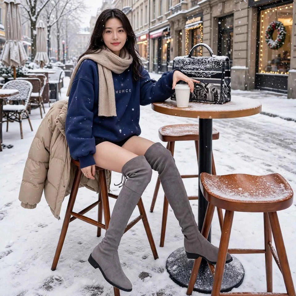 Brand New Women's Winter Knee-High Boots – Size 7.5