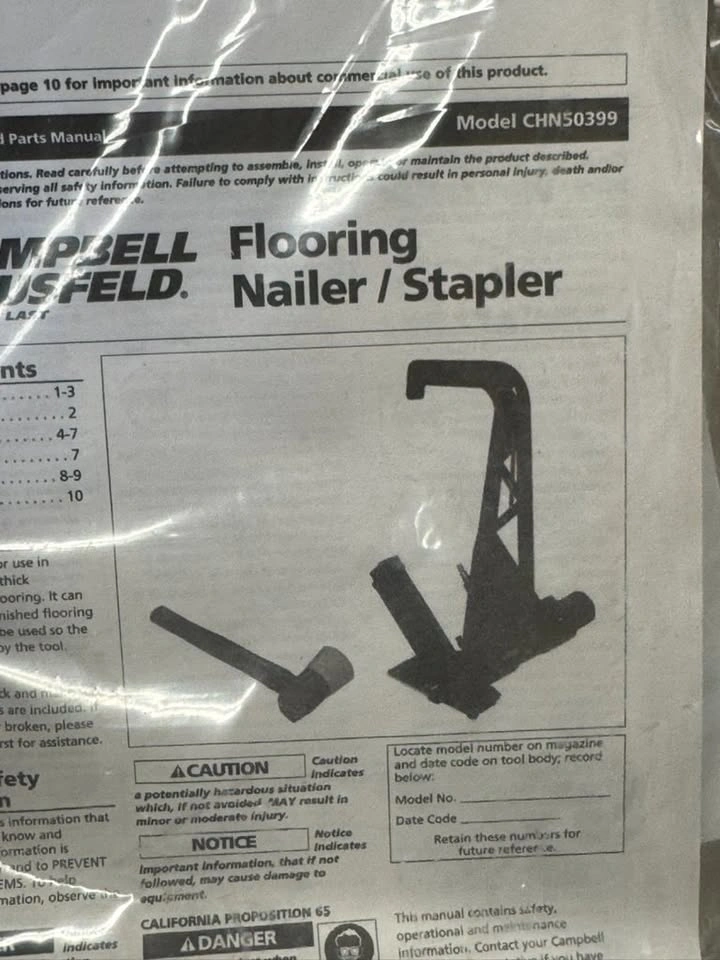 Flooring Nailer / Stapler (Campbell Hausfeld CHN50399) - photo 2