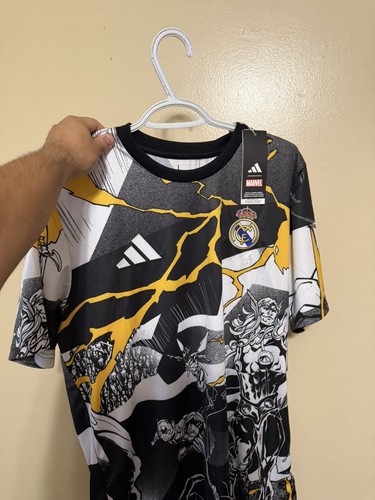 Adidas Real Madrid X Marvel Avengers Soccer Jersey Large NWT