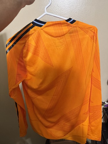Real Madrid 2024/25 Away Orange Jersey Long Sleeve (Authentic) S - photo 4