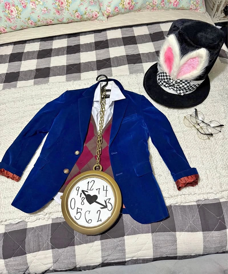 White Rabbit Costume Alice In Wonderland Age 7-9