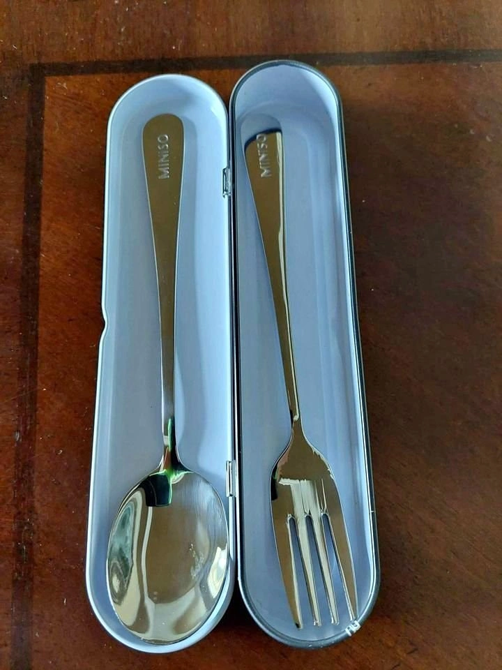 Miniso Travel Spoon And Fork