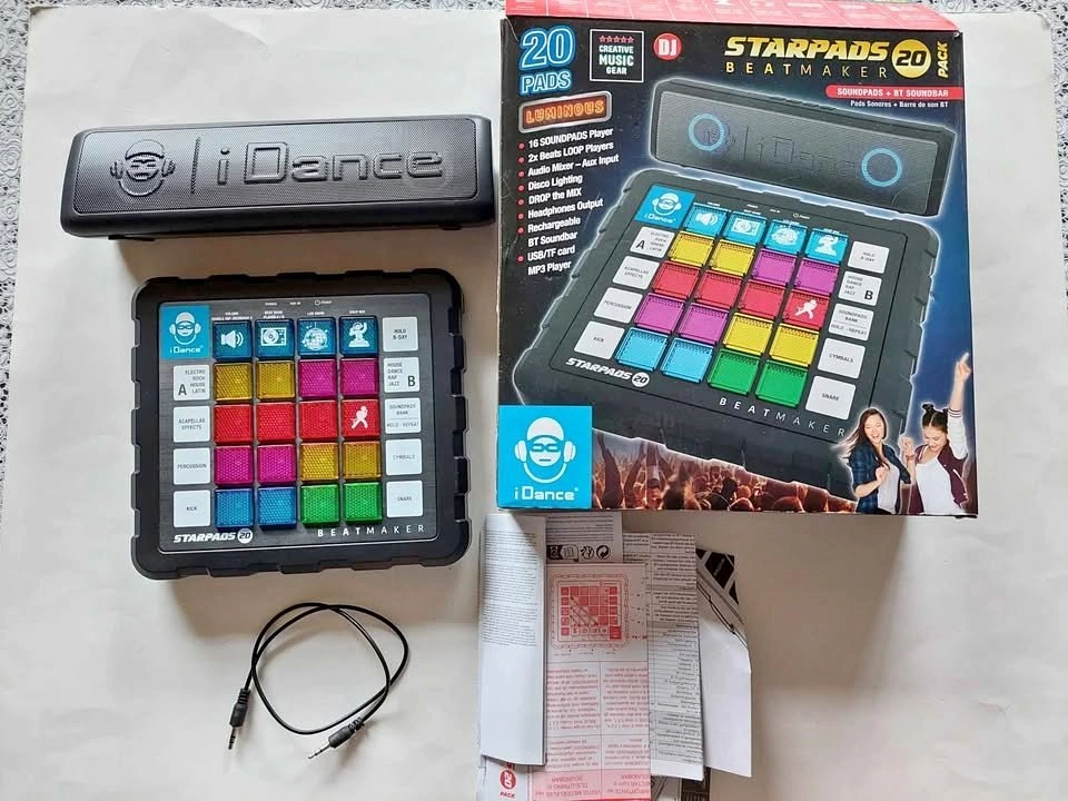 Idance Starpads Beat Maker 20 Sound Pads And Bluetooth Soundbar