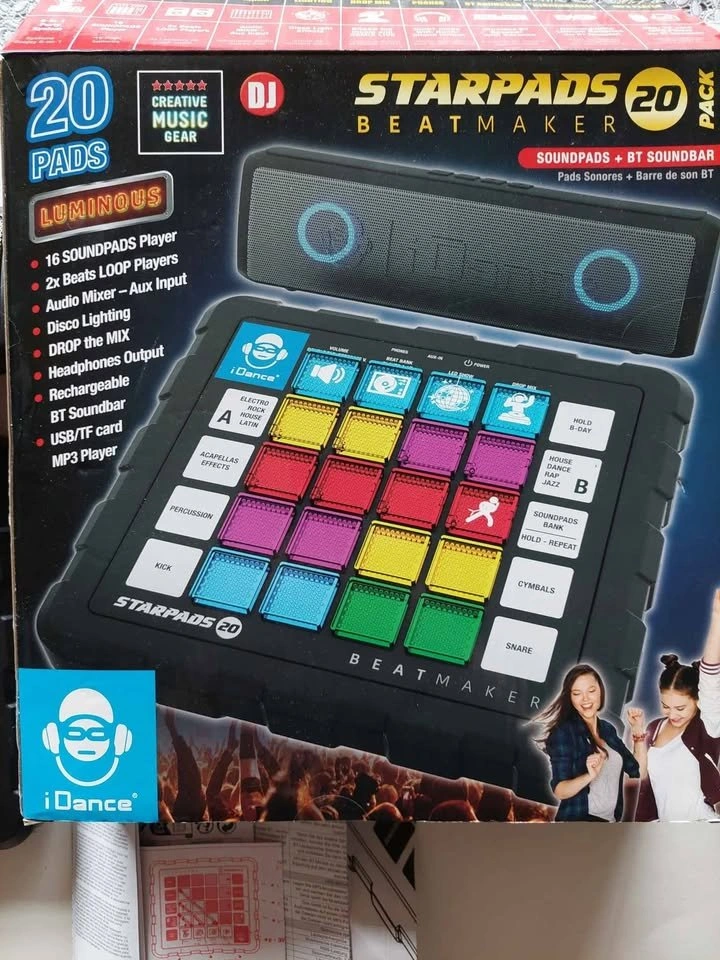Idance Starpads Beat Maker 20 Sound Pads And Bluetooth Soundbar - photo 2