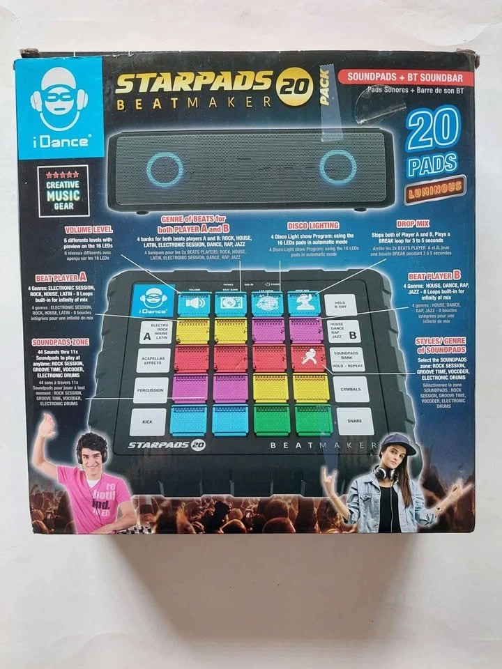 Idance Starpads Beat Maker 20 Sound Pads And Bluetooth Soundbar - photo 4