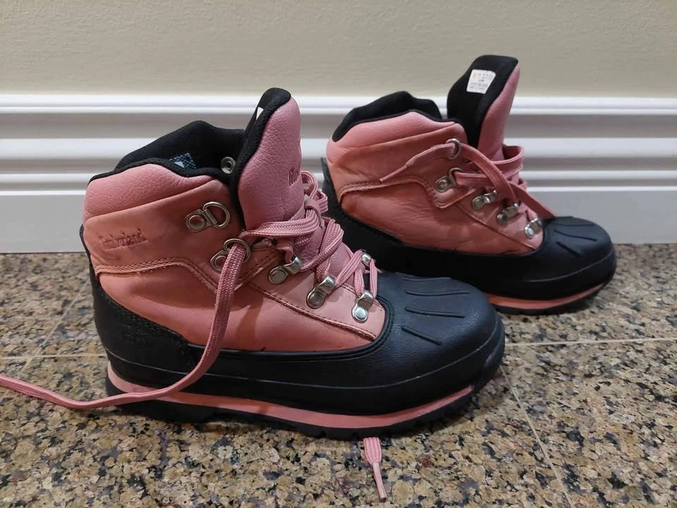 Timberland Kids Girls Leather Winter Boots Size 3US - photo 3