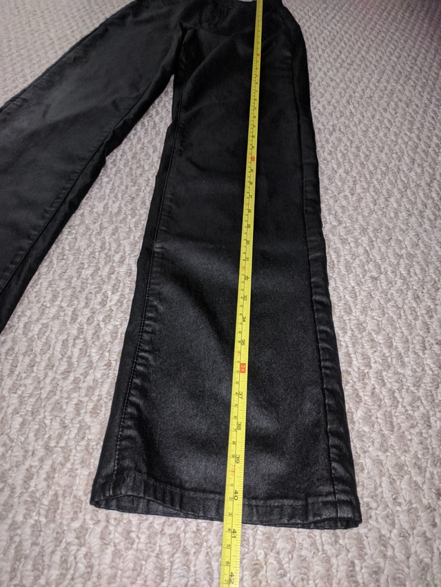 Faux Leather Pants High Waisted Straight Leg - Size Small 26/27 - photo 3