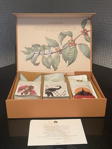 Lao Mountain Coffee Gift Set – 3 Varieties, 600 g Total