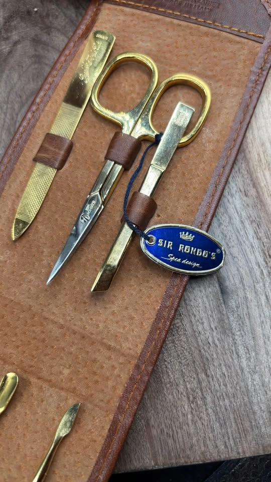 Vintage Sir Rondo’s Italian Leather Manicure Kit w/ Solingen Too - photo 3
